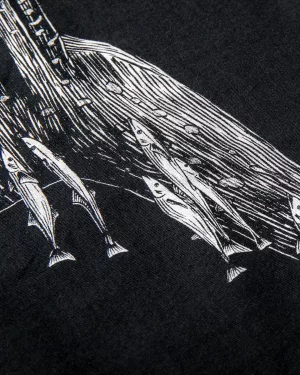 CAMISETA ACTIVISTA TIBURON BALLENA NEGRO