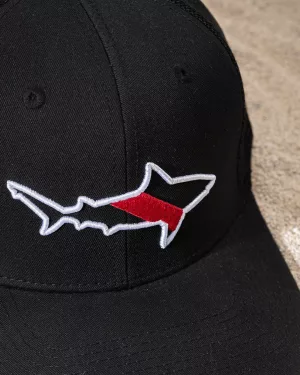 GORRA CAMIONERA TIBURON 3D NEGRO