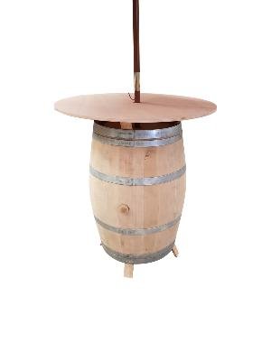 Table Haute Barrique Réhaussée + Parasol – Image 4