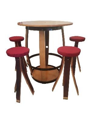 Ensemble Repas Barrique + 4 Tabourets – Image 4