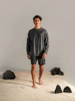 Camiseta Holgada de Protección Solar Manga Larga Buceo_1