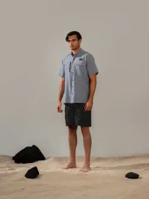 Camisa Técnica Manga Corta Celeste_1