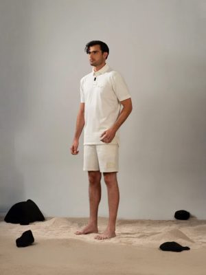 Polo Olas y Tiburónes Nácar