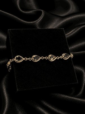 925 Sterling Silver Smoky Quartz Bracelet | Natural Smoky Quartz Gemstone Bracelet