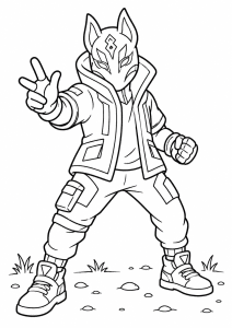 Fortnite drift maska lisa do druku