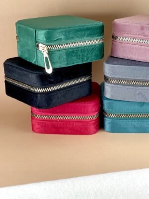 Boite à bijoux en velours
