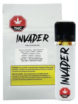 Pure Live Rosin Bar Vape 0.5g - INVADER | Montrose