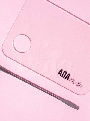 Paleta Mezcladora Acrilica Con Espatula - Aoa Studio