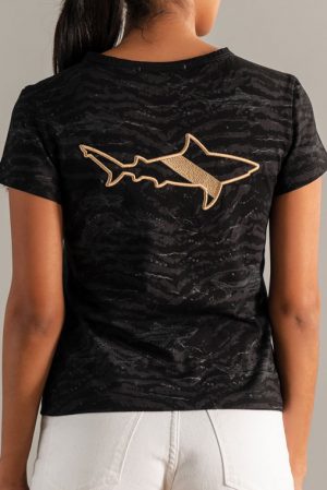 CAMISETA TIBURON TIGRE NEGRO