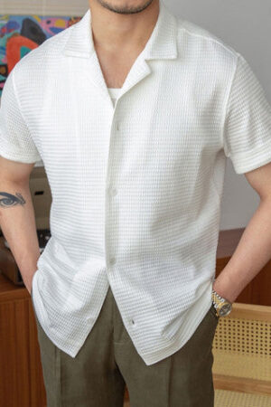 [Premium] Cuban Seersucker Shirt