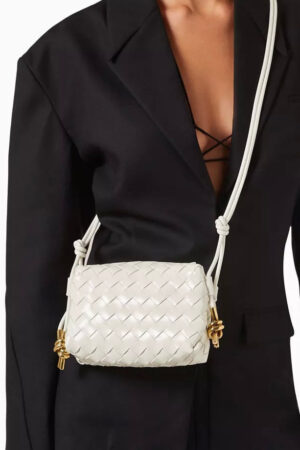 Bottega Veneta Mini Loop Crossbody in Intrecciato Leather Bag