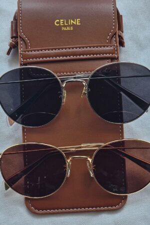 Celine Round Wire Frame Sunglasses