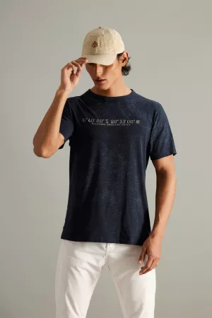 CAMISETA TIBURON MARTILLO BRUJULA AZUL CADENA_