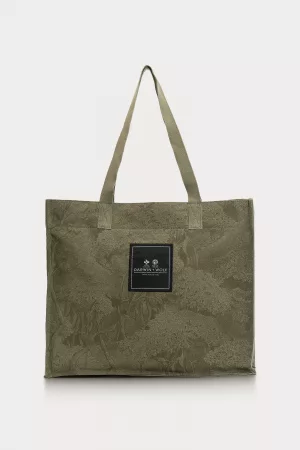 totebag pájaros brujos verde 1