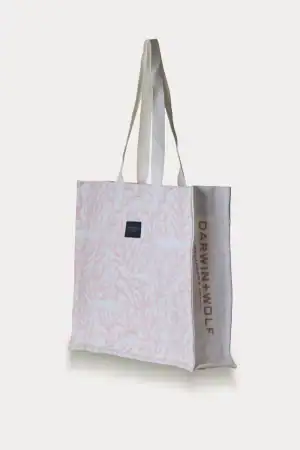 Totebag Corales y Tiburones Nacar Darwin And Wolf