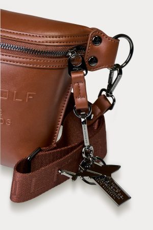 Cartera Crossbody bag canguro Darwin And Wolf cafe