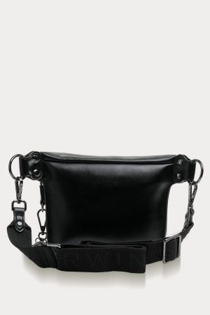 Cartera Crossbody bag canguro Darwin And Wolf negra