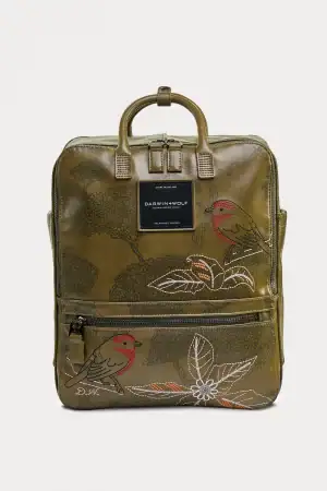 Mochila-de-cuero-vegano-pajaro-brujo-Danwin-and-Wolf-1