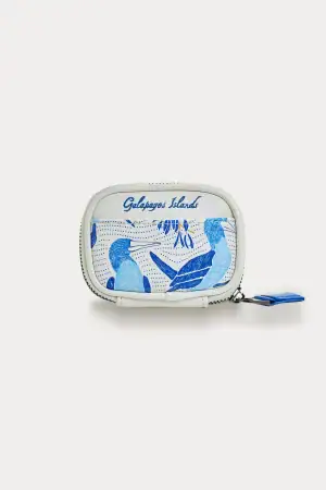 Monedero Purse Darwin And Wolf blue-footed booby