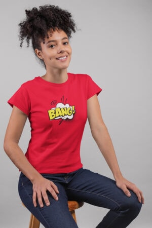 Bang Comics Style Women Printed T-Shirt