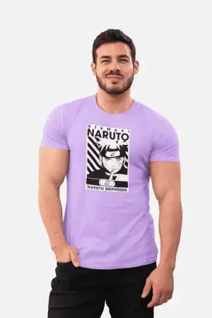 Naruto Shippuden – Men’s Printed T-Shirt (Funky Style, Half Sleeves)
