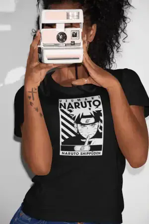 Naruto Shippuden – Women’s Printed T-Shirt (Funky Style, Half Sleeves)