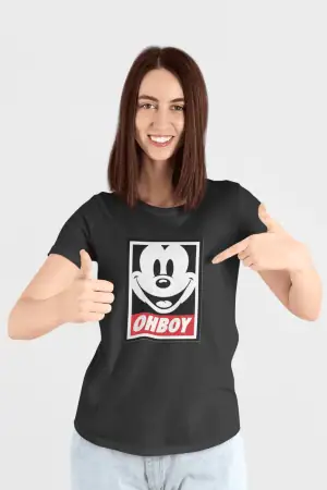 Mickey Oh Boy – Women’s Printed T-Shirt