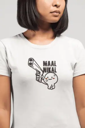 Maal Nikal Doodle – Women’s Printed T-Shir
