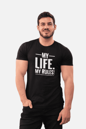 My Life My Rules – Men’s Printed T-Shirt