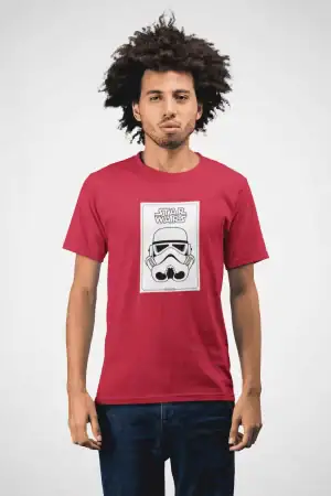 Star Wars Clone Trooper Mask Men Printed T-Shirt