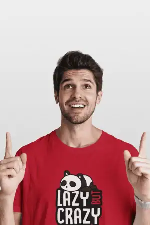 Lazy But Crazy – Men’s Printed T-Shirt