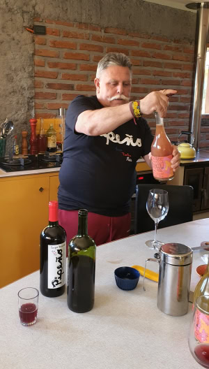 Manuel Moraga opening one of his Pet Nats for us