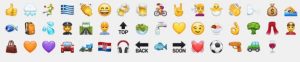 Winzige Auswahl an Emojis in WhatsApp