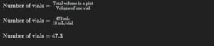 pints of blood equal how many vials