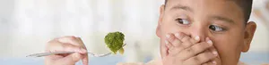 child refusing broccoli
