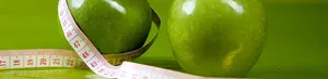 measuring tape around apples