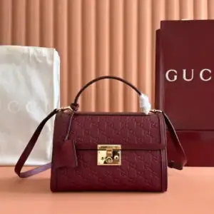 GUCCI PADLOCK MEDIUM TOP HANDLE BAG - BG219