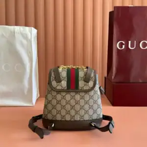 GUCCI PRE-OWNED GG WEB BACKPACK - BG215