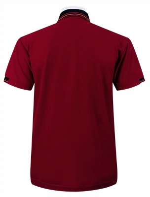 เสื้อโปโลสีแดงเลือดหมู MN Polo - Image 4