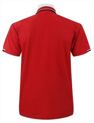 เสื้อโปโลสีแดงขลิบดำ MN Polo - Image 4