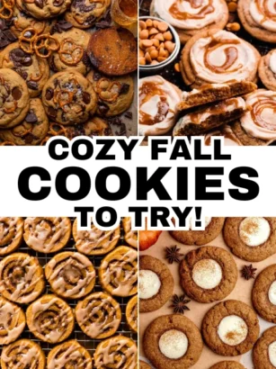 featured image - fall cookie recipes