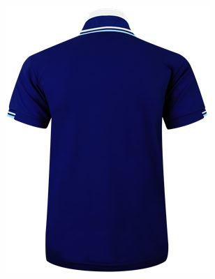 เสื้อโปโลสีน้ำเงินขลิบฟ้า MN Polo - Image 4