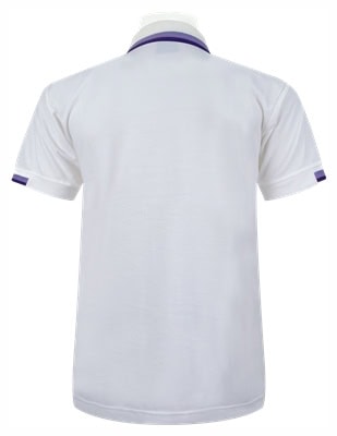 เสื้อโปโลสีขาวขลิบม่วง MN Polo - Image 4