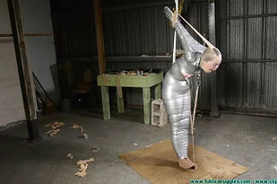 Rachel Encased in Pantyhose then a Mummified Strappado – Part 4