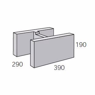 Grey Block 290mm
