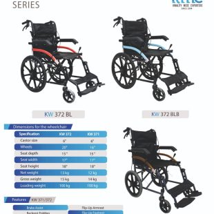 Lightweight Portable Wheelchair Imported - KME Series