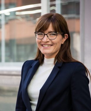 Isabel Rial, Partner, Commercial Property - Photographed outside DTM Legal Liverpool