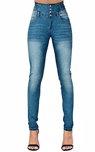 Jeans für kleine Frauen mit Bauch