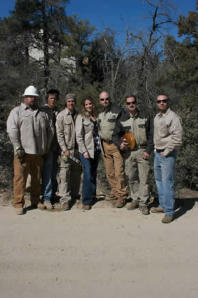 Employees at HotAz Hell Welding and Manufacturing looking at the camera