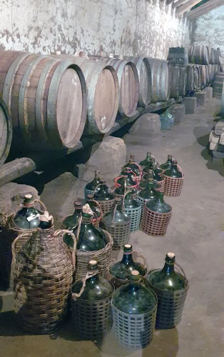 Artisanal wine being made at the Santa Marta winery